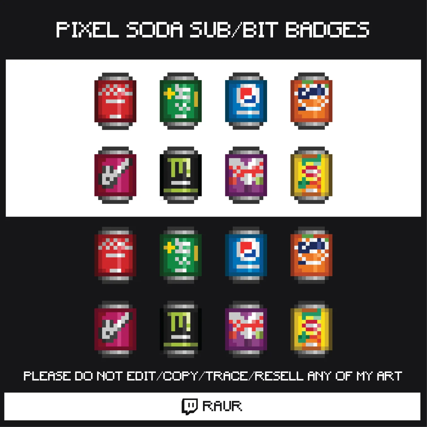 Twitch Soda - Sub/Bit Badges product image (1)