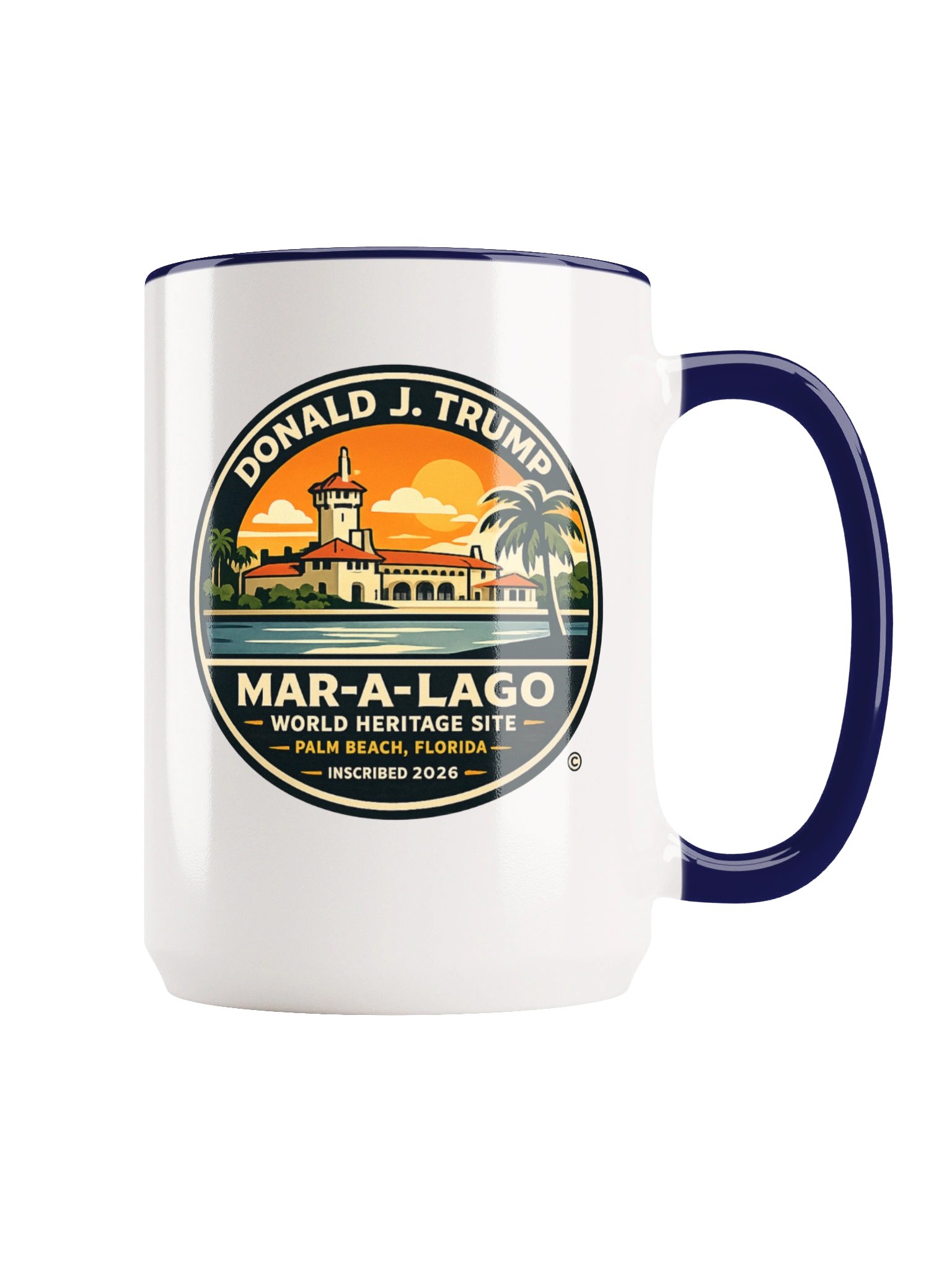 Official 15 oz Souvenir Mug - Donald J. Trump, Mar-a-Lago, World Heritage Site™ product image (1)
