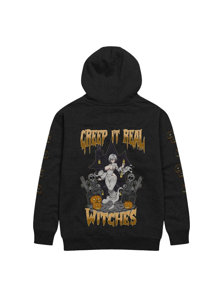 Creep It Real Halloween Hoodie (Orange) product image (2)