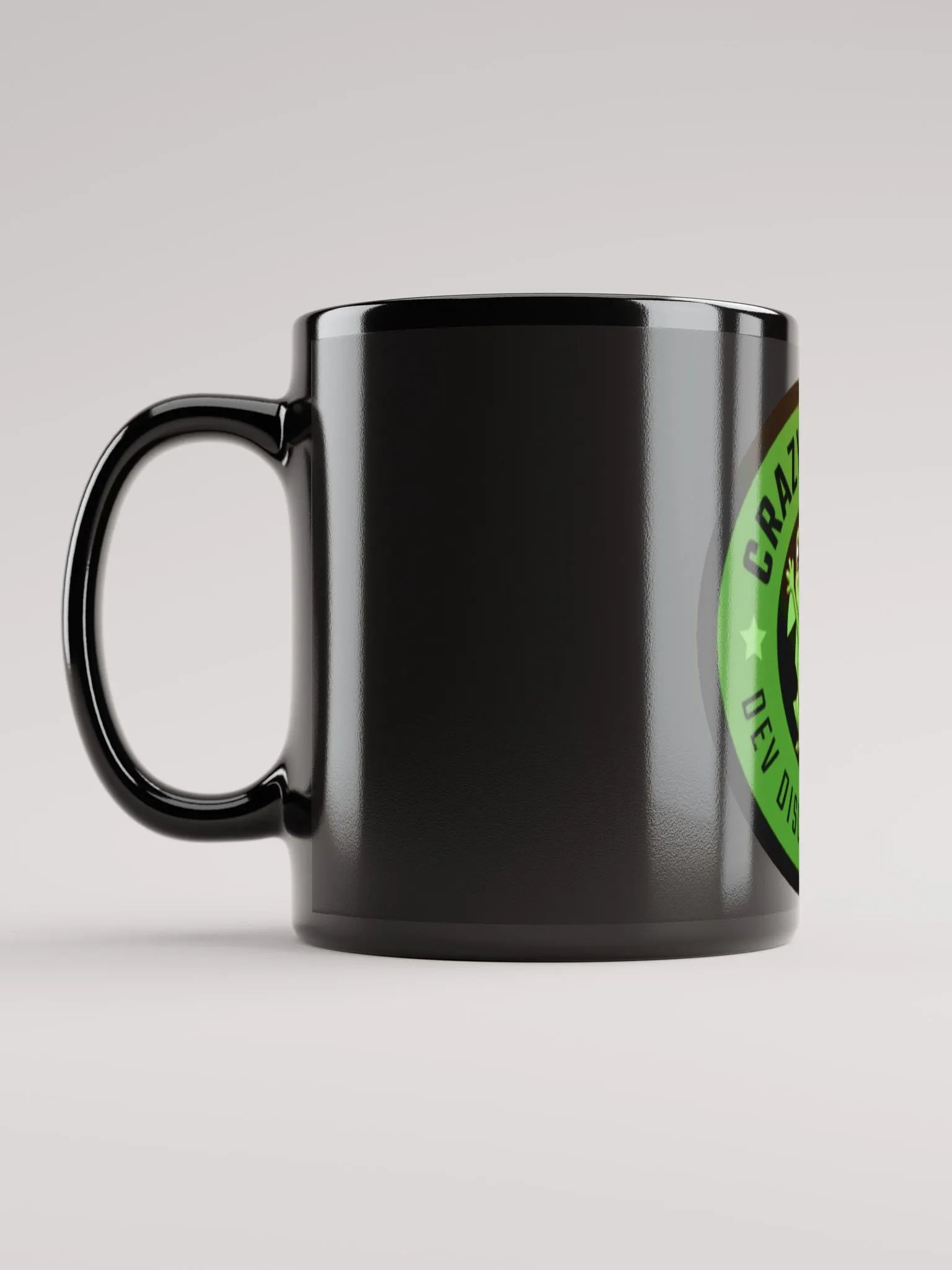 Smiling Frog Black Glossy Mug product image (12)