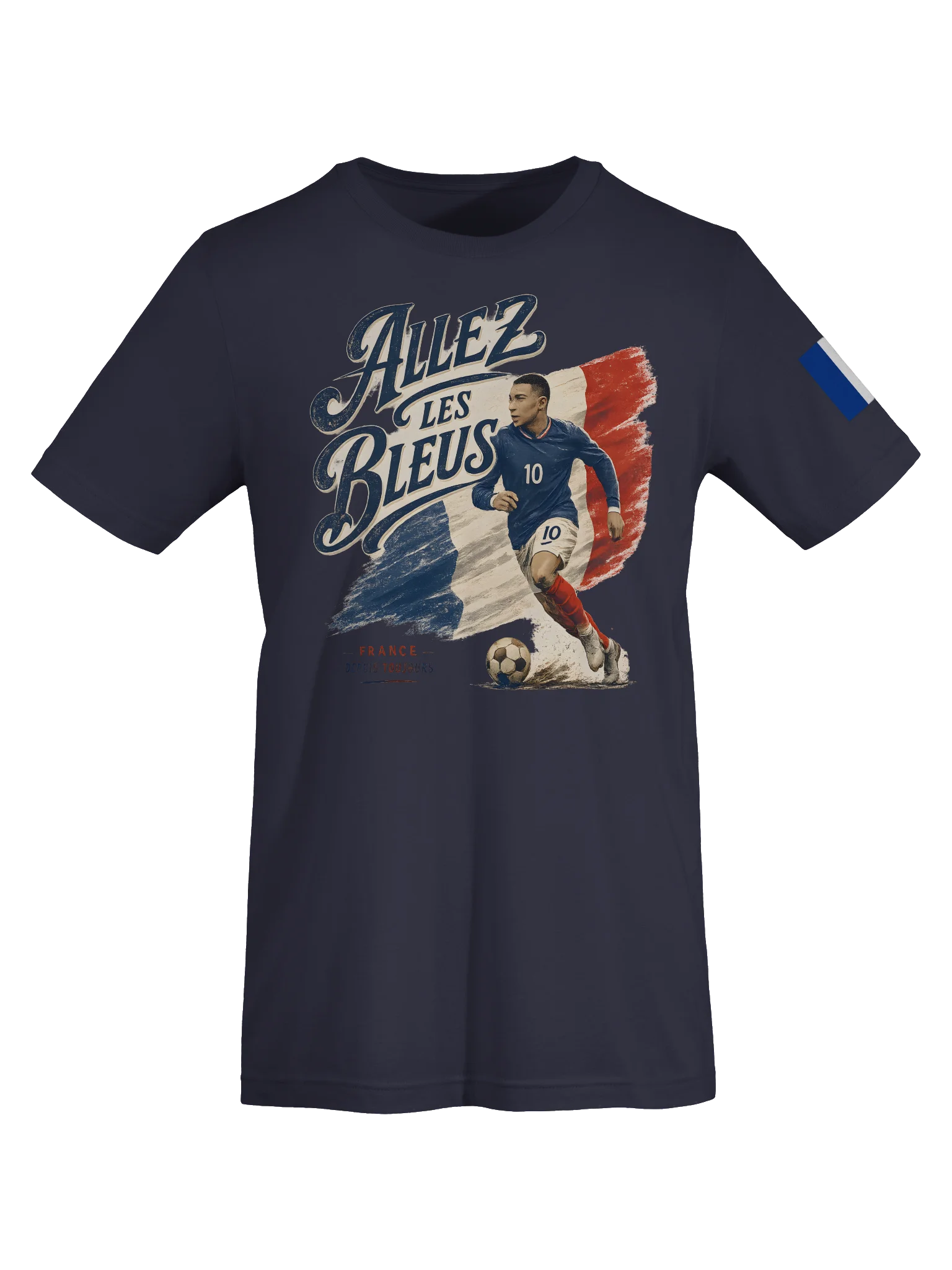Allez Les Bleus! Vintage France Football T-Shirt Sleeve Flag Edition 🇫🇷 product image (15)