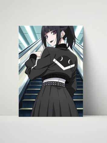 Luna Rain Moon Jacket Escalator – Glossy 8x10 Metal Print product image (1)