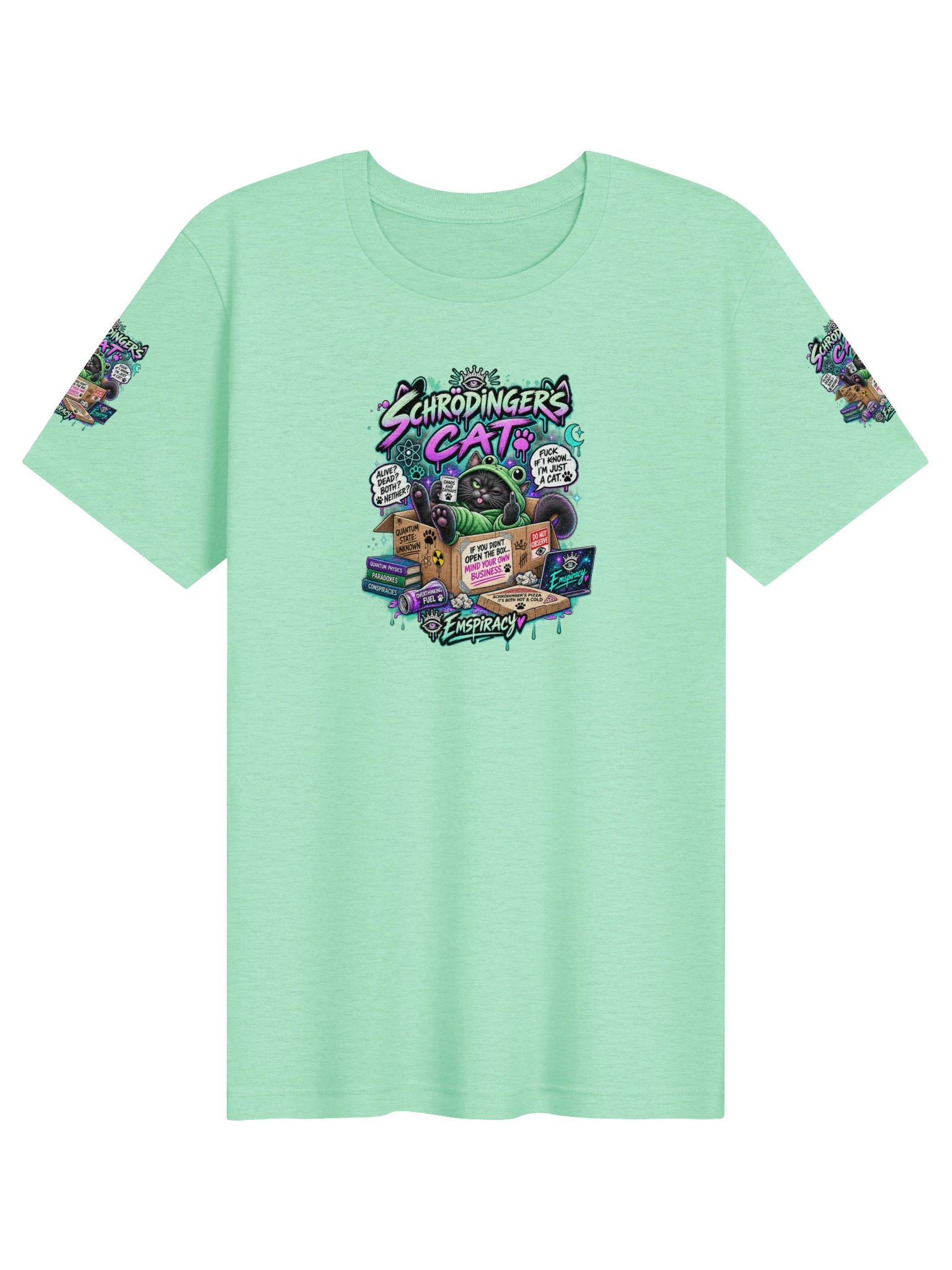 😂💚🐸 SCHRÖDINGER’S CAT FUCK KNOWS. I’M JUST A CAT. 🐈‍⬛🖕 product image (72)