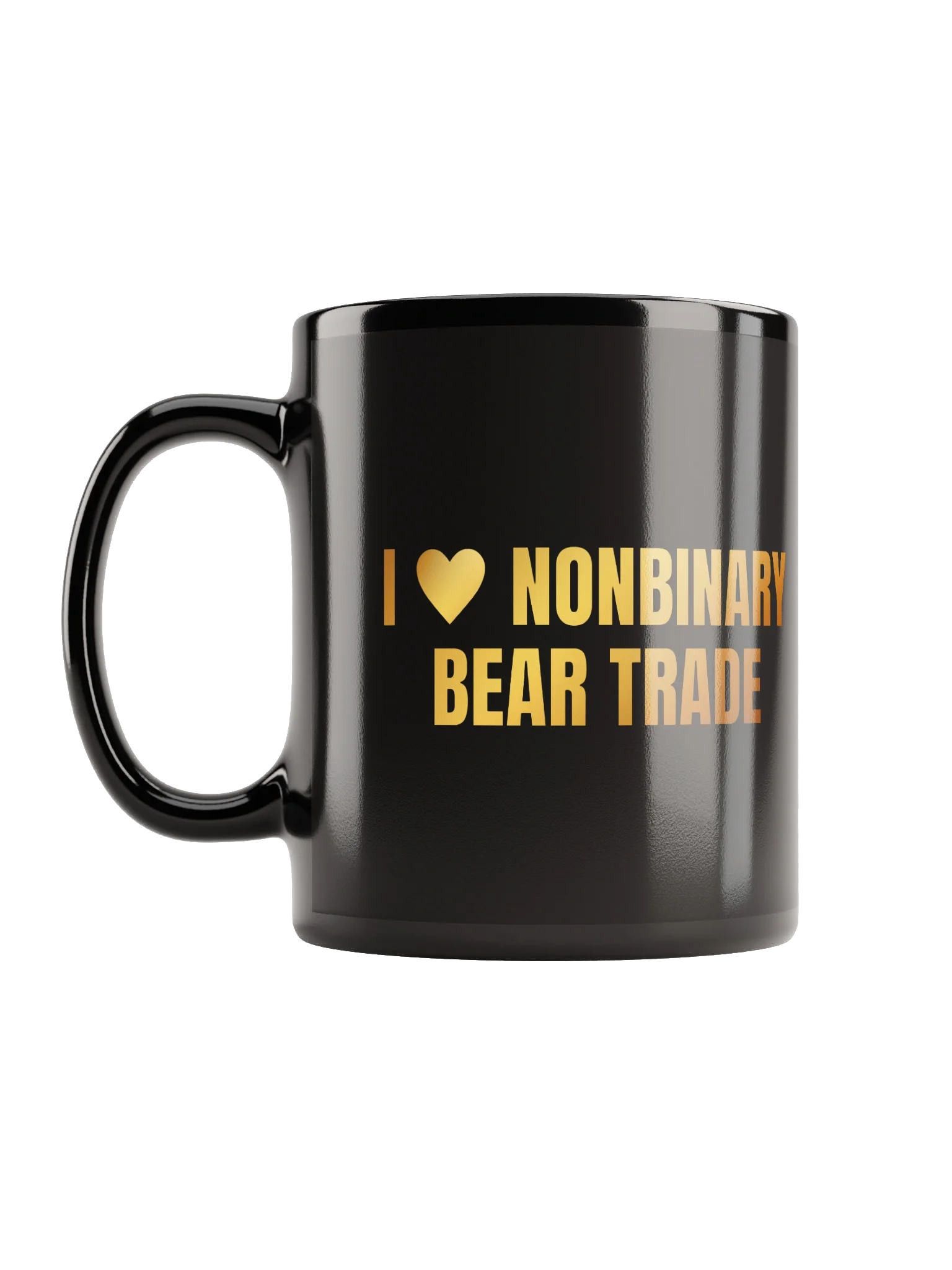 I Heart Nonbinary Bear Trade Mug
