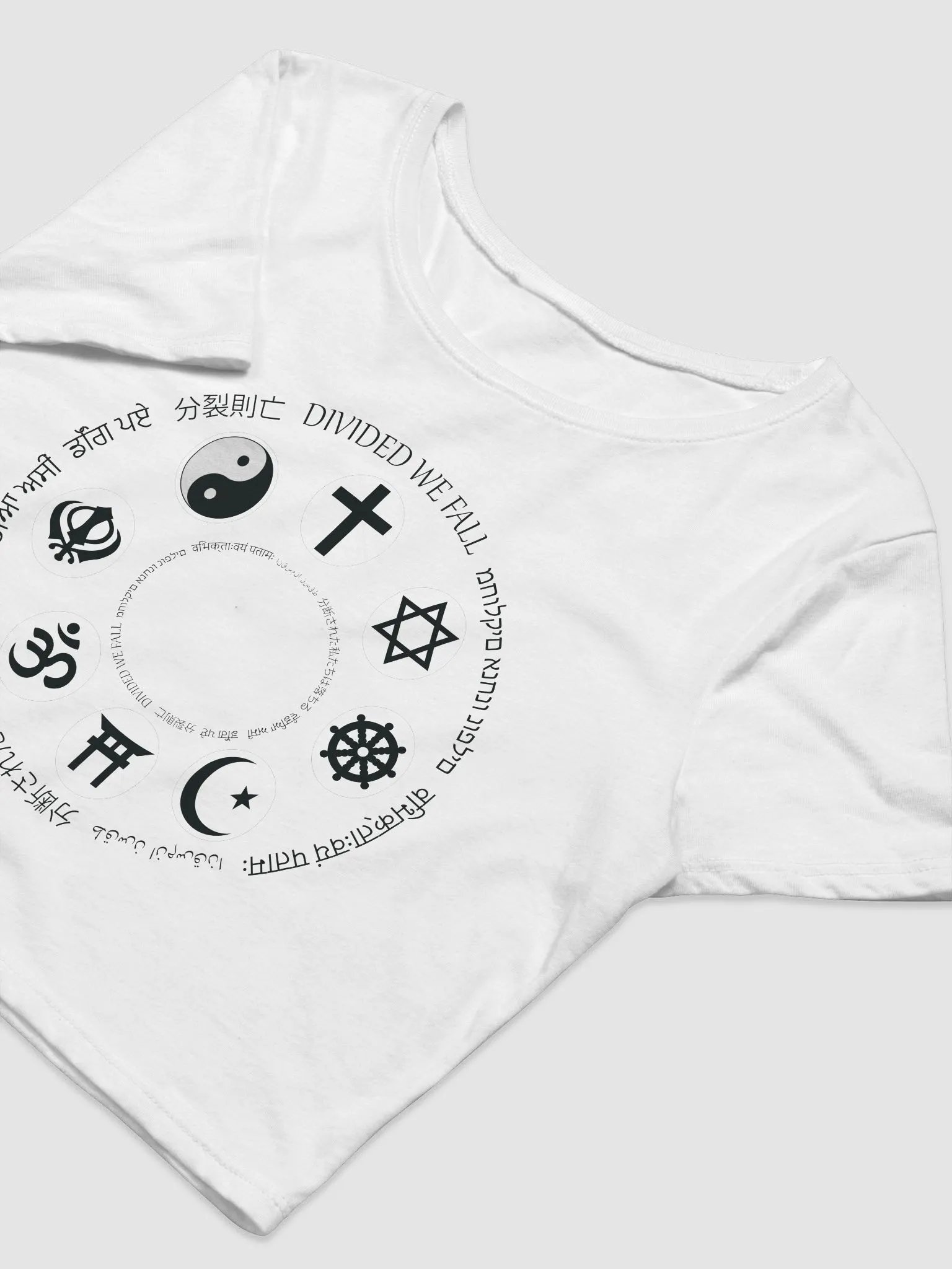 Divided We Fall - Religion - Bella+Canvas Women's Crop Tee product image (1)