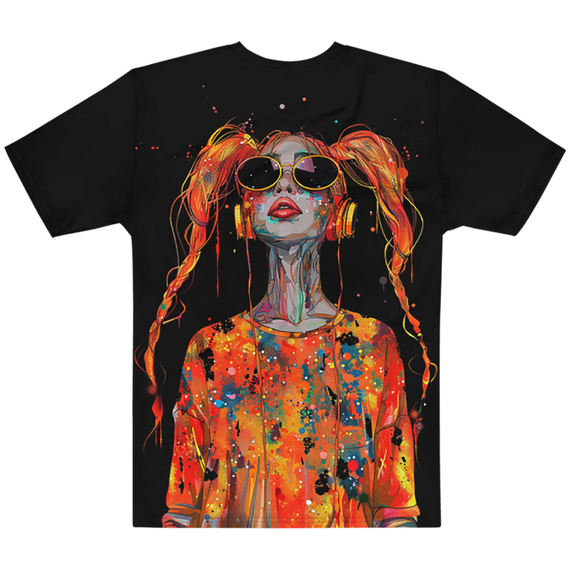 Lit Projecktz Komm Hierher, Fühl Den Vibe AOP Graphic Tee product image (2)