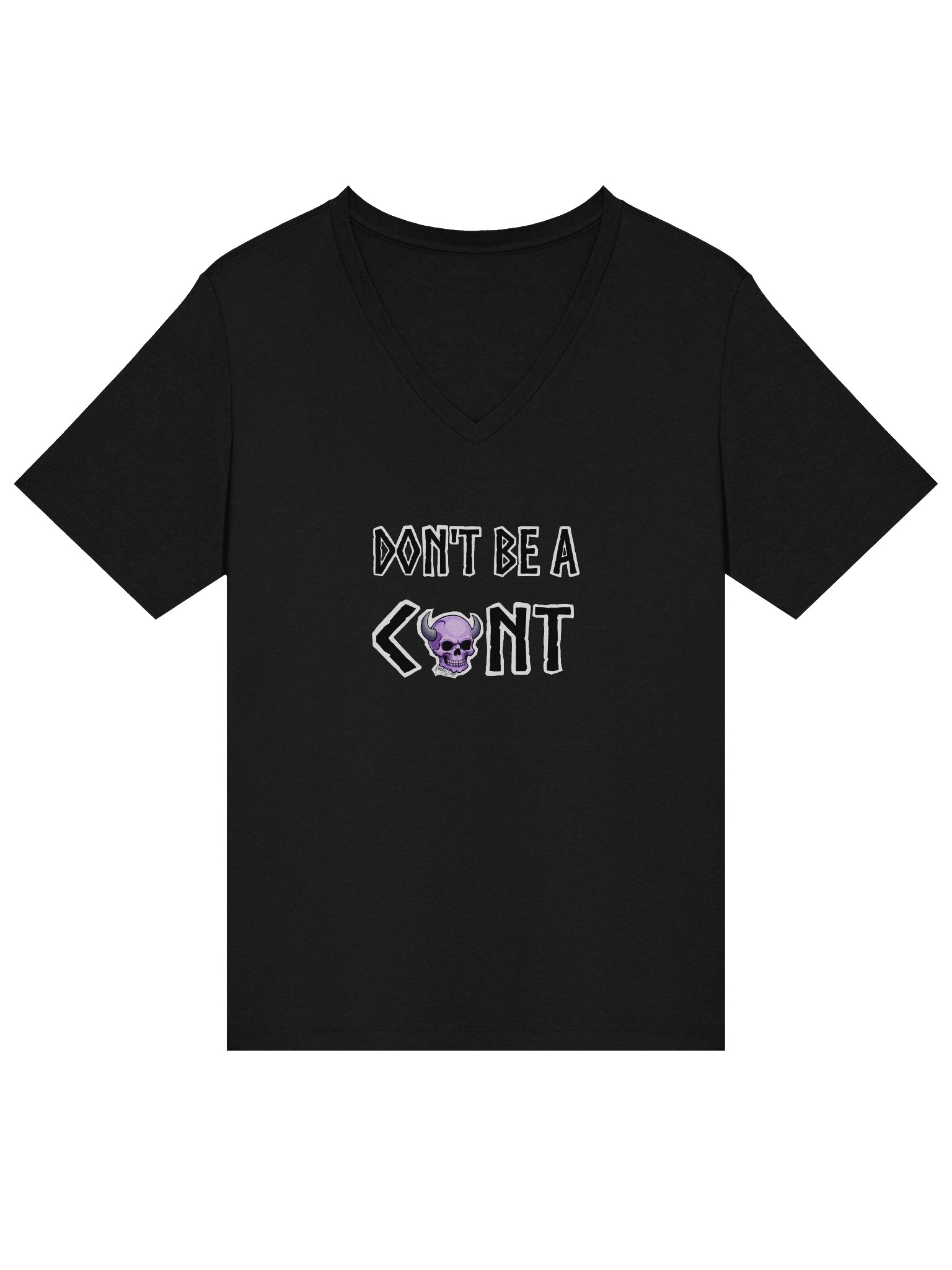 Dont be a C**t V-neck tee product image (3)