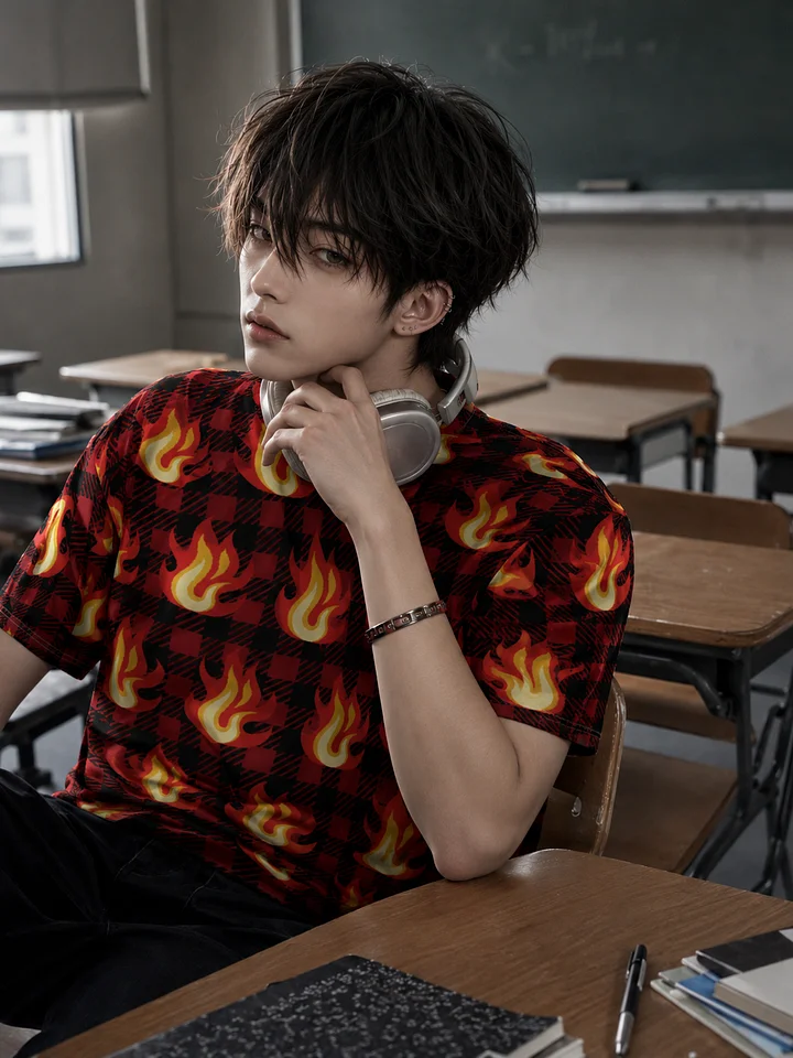 Flame Check Graphic Tee product image (2)