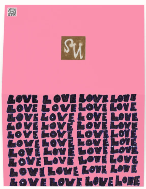 Love Greeting Card (pink) product image (1)