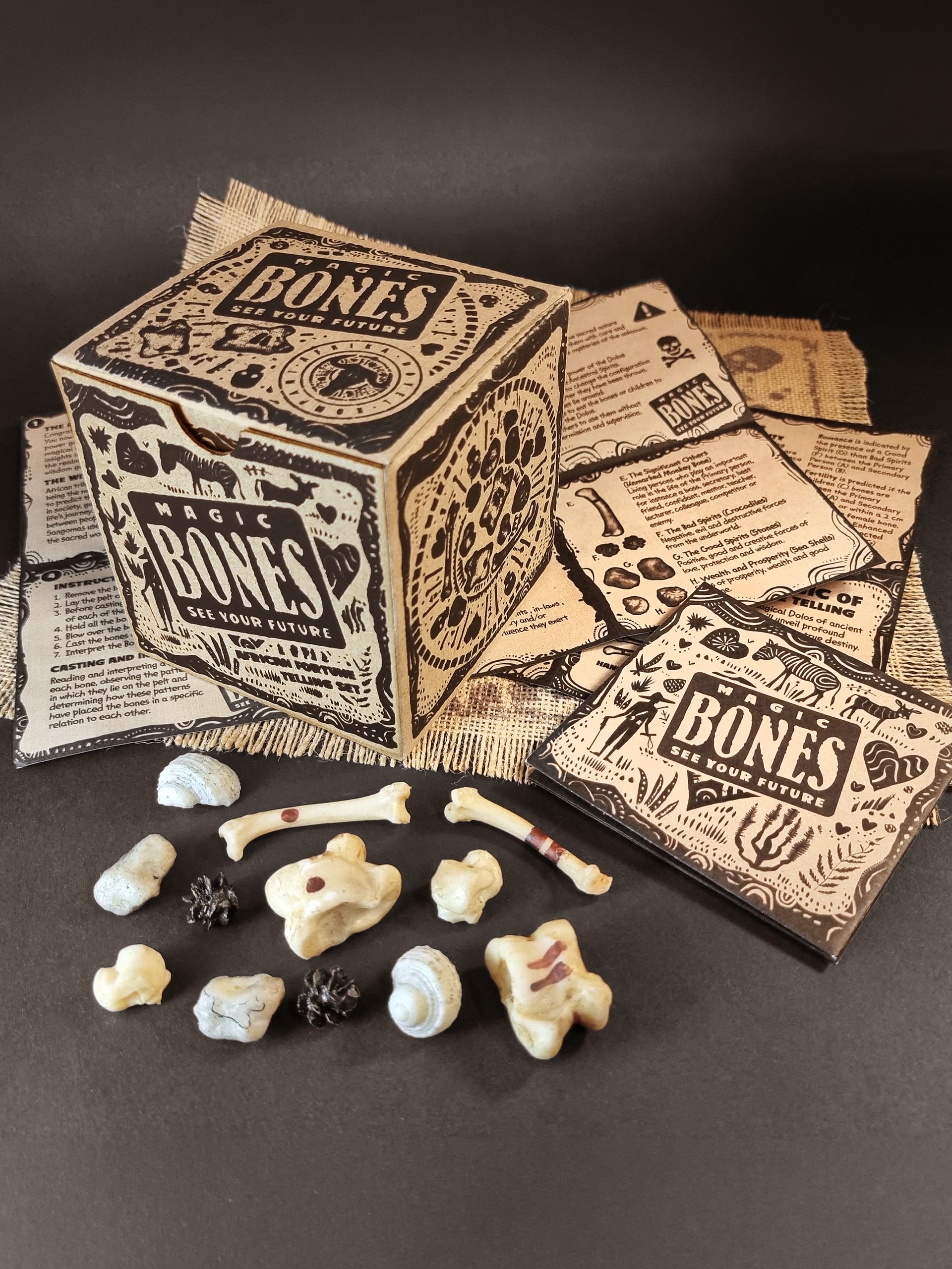 African Magic Bones: Ancient African Fortune-Telling Kit product image (1)