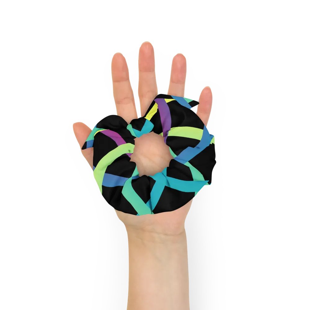 Vibrant Grid All-Over Print Scrunchie product image (7)