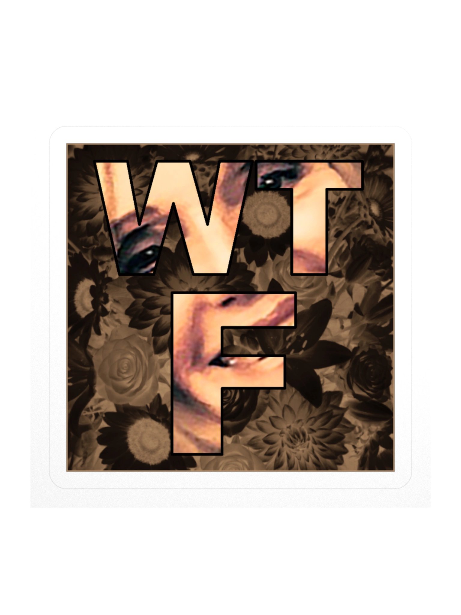 WTF Single Cover Art Stickers (w/o artist name) product image (2)