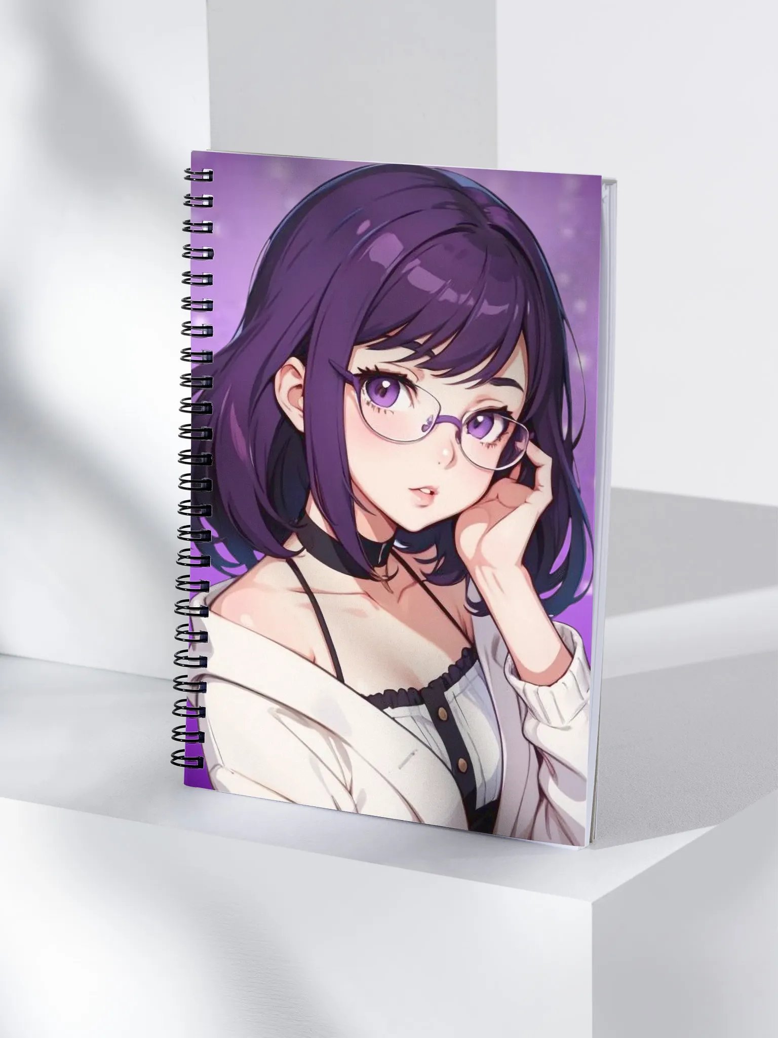(PURPLE WAIFU) K Spiral Notebook product image (4)