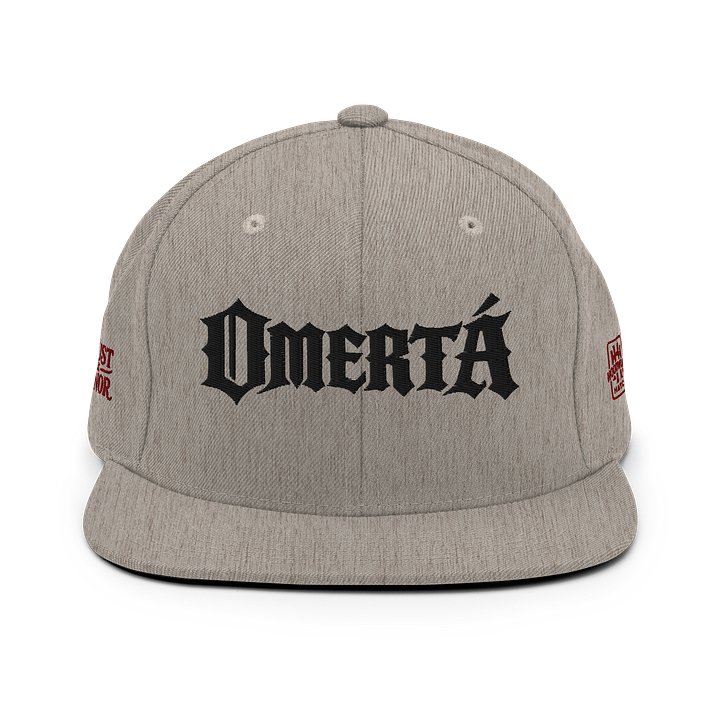 OMERTÀ - embroidered 6 panel Flatbill snapback product image (7)