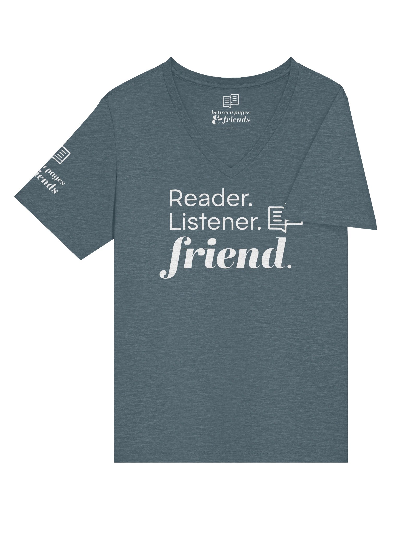 BP&F Reader. Listener. Friend. | V-Neck Tee product image (4)