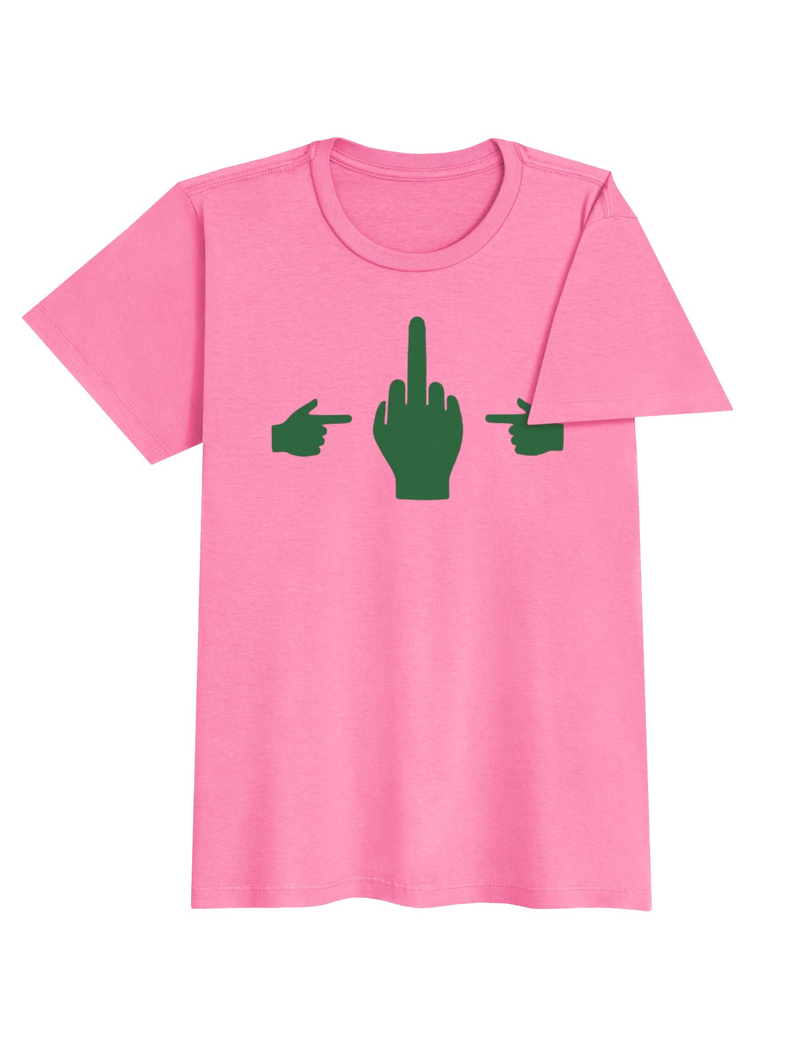 No Middle Finger Point ShopCo Forest Gildan Women's Tee product image (13)