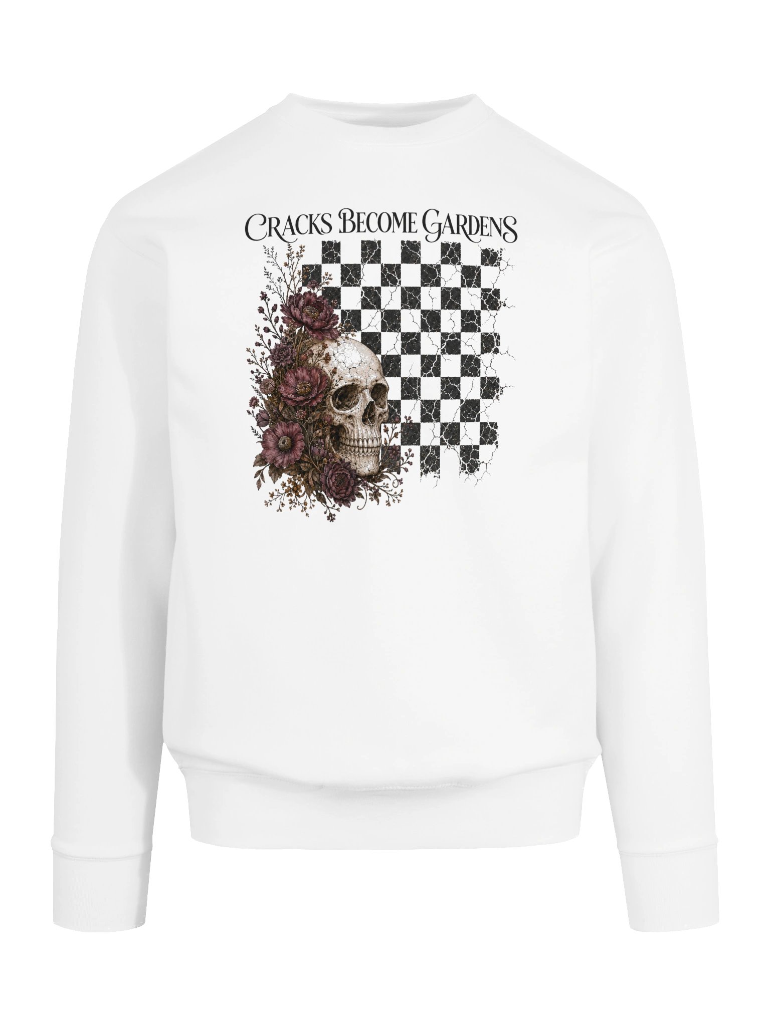 Cracks Become Gardens Gothic Floral Sweatshirt | Cotton Heritage Premium Sweatshirt product image (135)