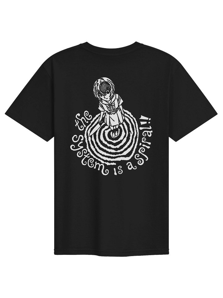 IS A SPIRAL ! ! T-shirt. black back vers. product image (2)