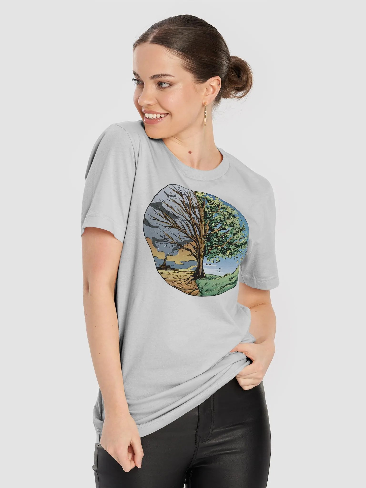 Winter vs Spring Premium T-shirt product image (8)