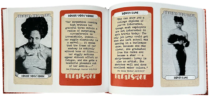 Stripteasers of 1937 Collector Cards Book product image (2)