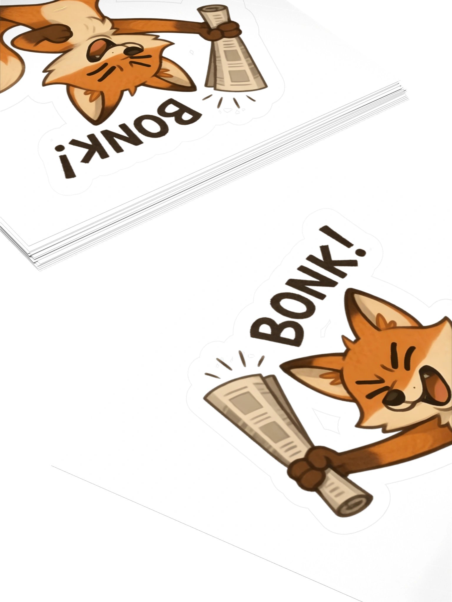 "BONK!" ~ Fox | Decal product image (4)
