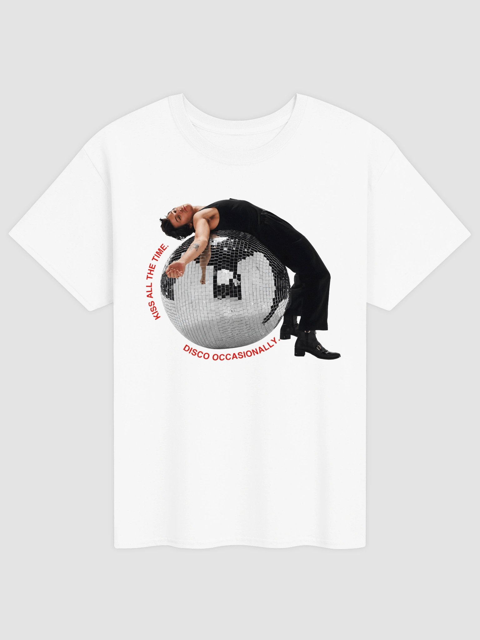 Harry Styles Disco Ball Pose T-Shirt | Kiss All The Time Album Merch Tee product image (2)