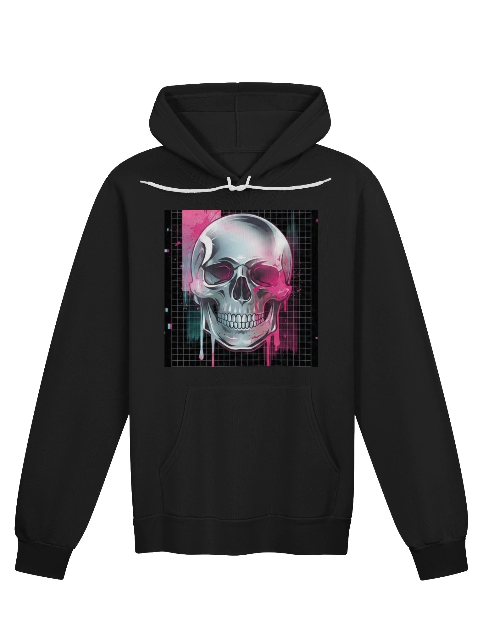 Neon Splatter Skull Hoodie product image (1)