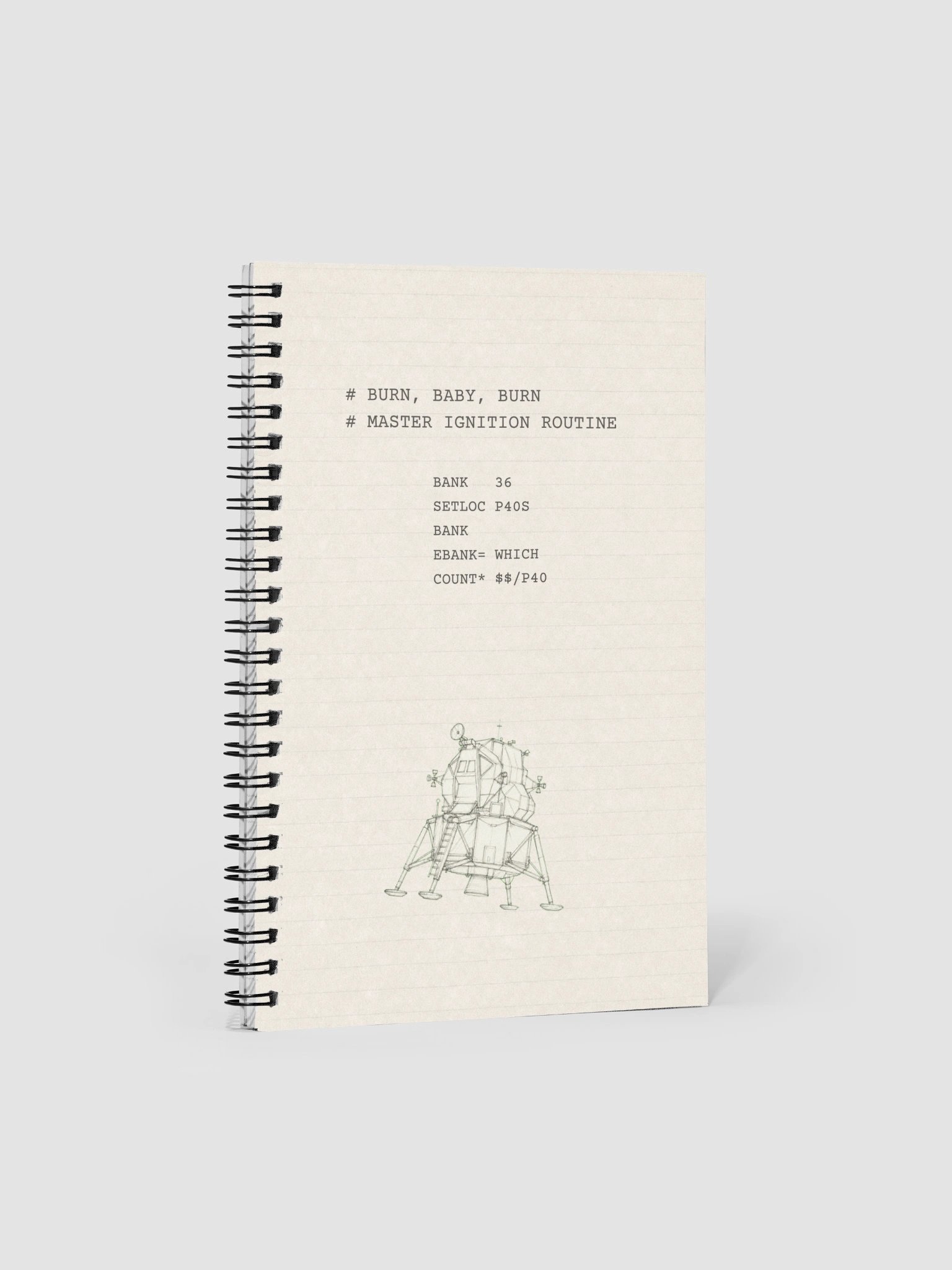 Apollo 11 — Dotted Spiral Notebook product image (2)