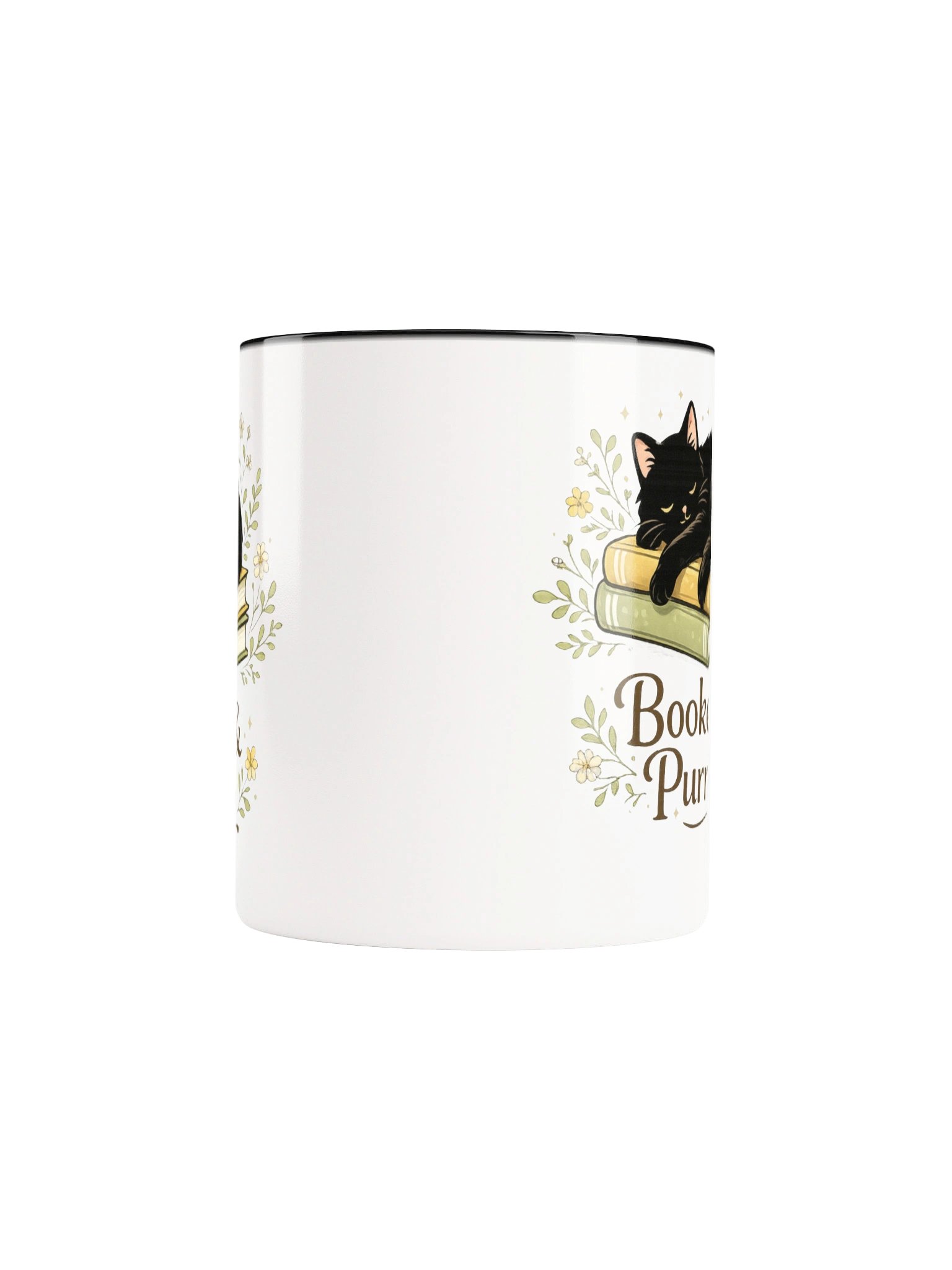 Booked & Purring Cat Book Lover Mug product image (29)