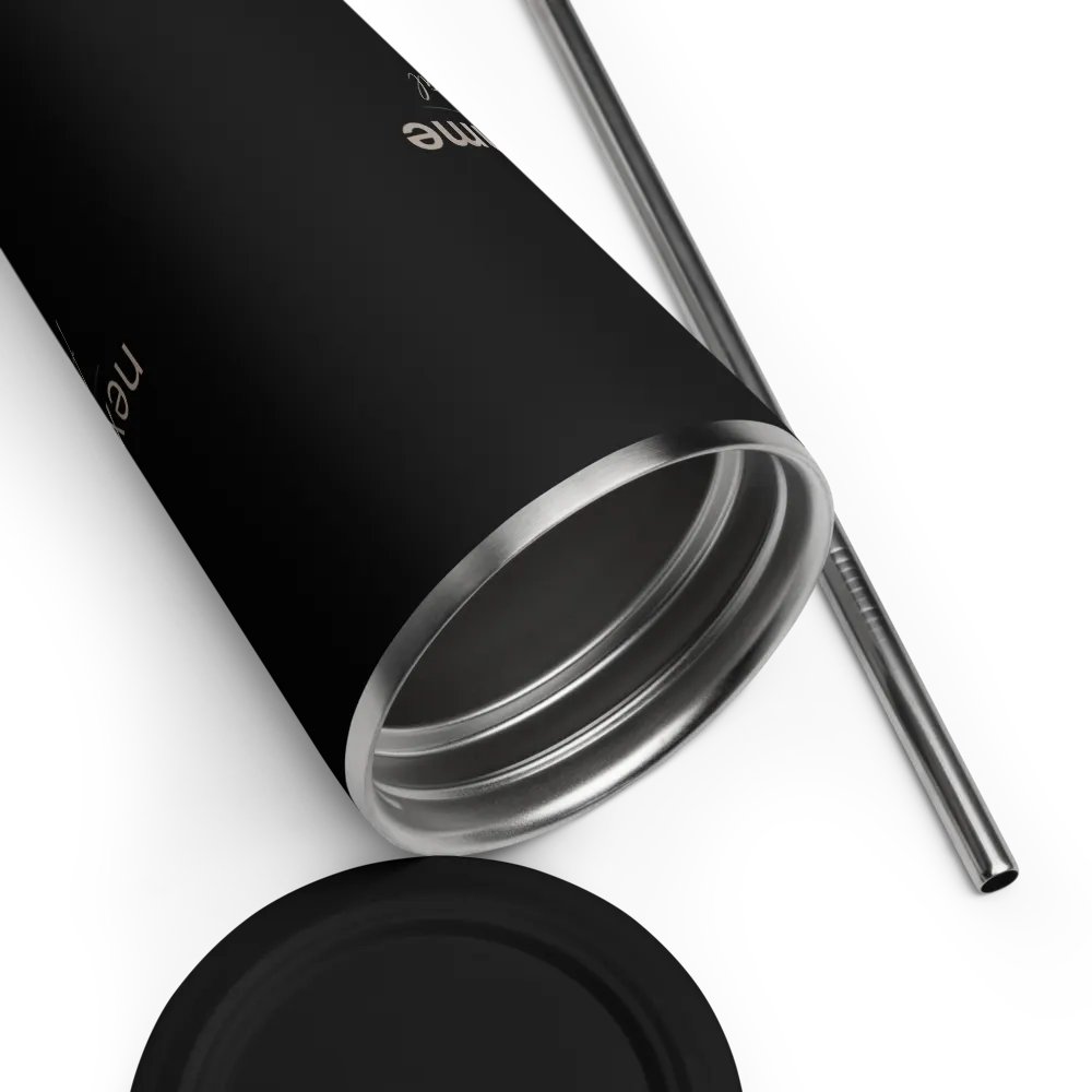 Insulated Tumbler Collection with Straw in Taupe Logotype product image (3)