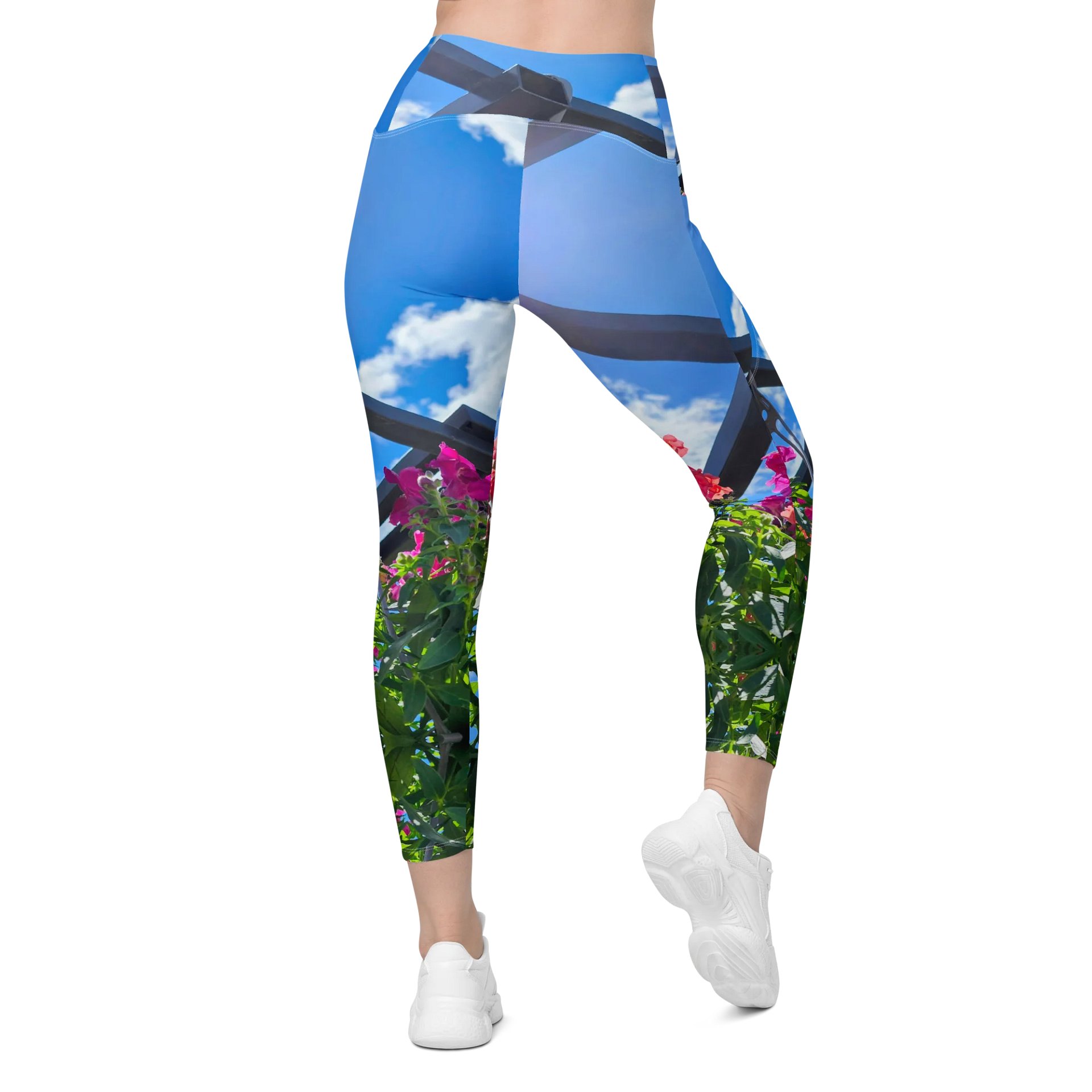 Spring Flowers Leggings with Pockets product image (2)
