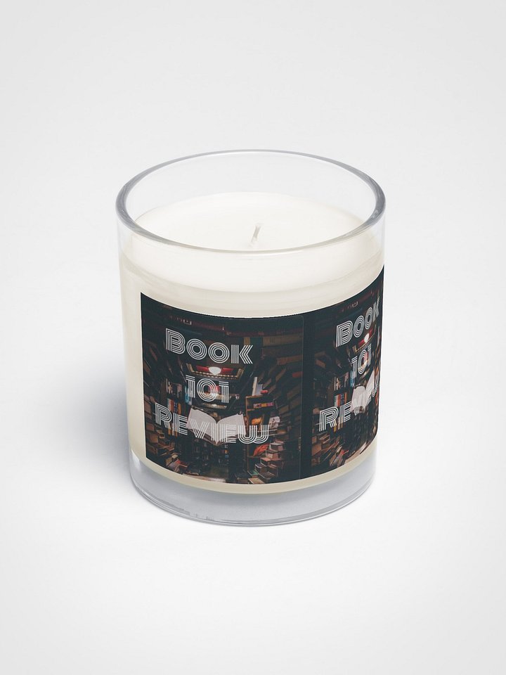 Soy Wax Candle In A Clear Glass Jar product image (2)