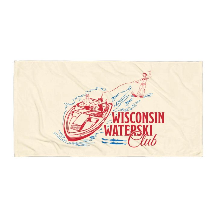 Wisconsin Waterski Retro Towel product image (1)