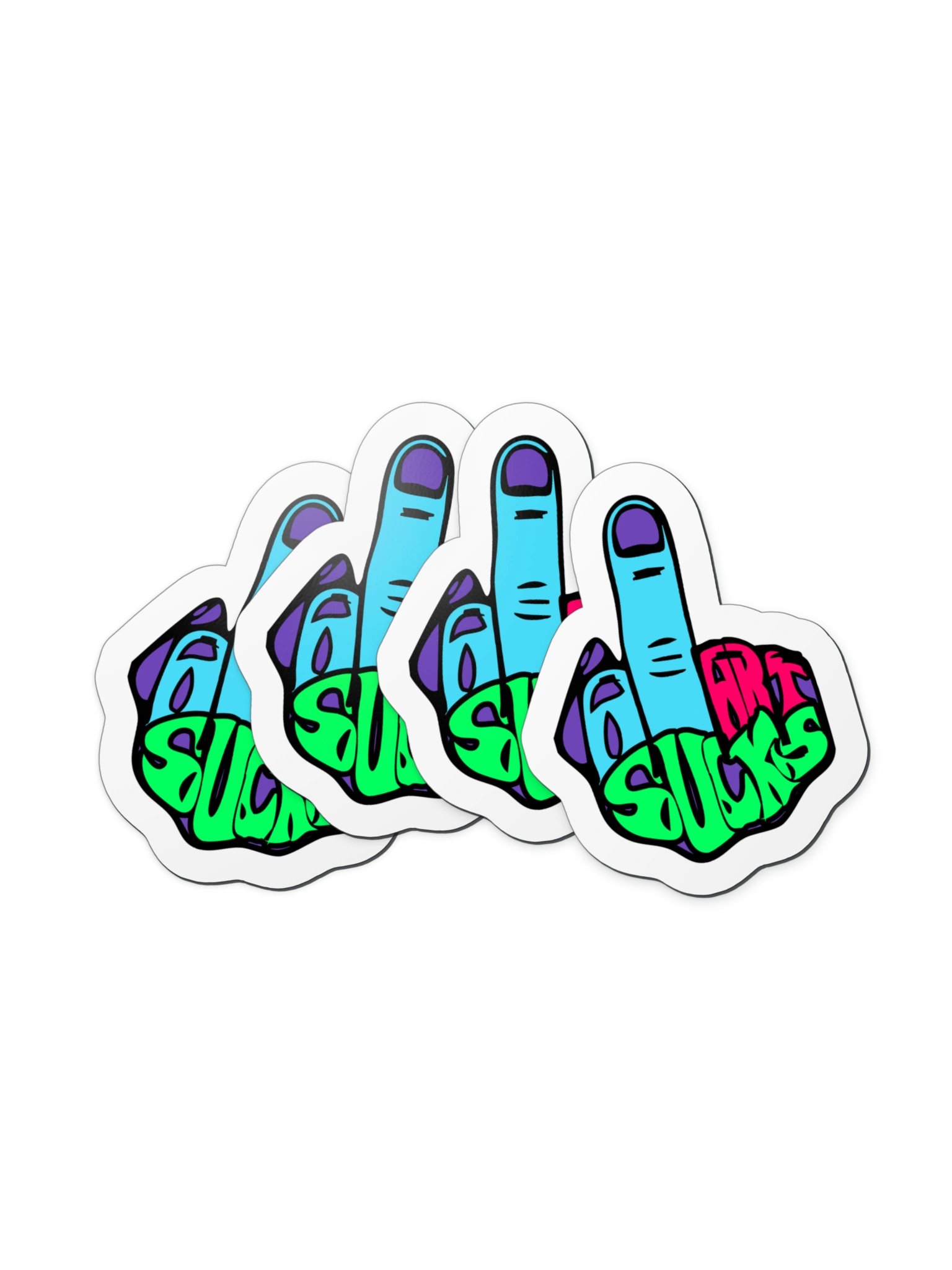 Middle Finger "AI Art Sucks" Magnet product image (7)