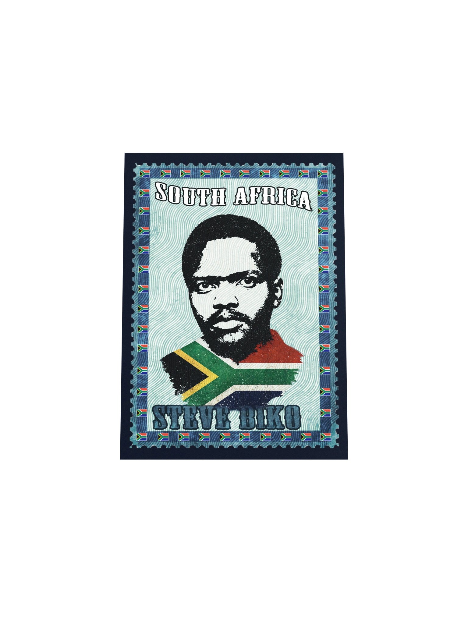Steve Biko Vintage Postage Stamp Poster — South Africa Black Consciousness Movement Wall Art product image (6)