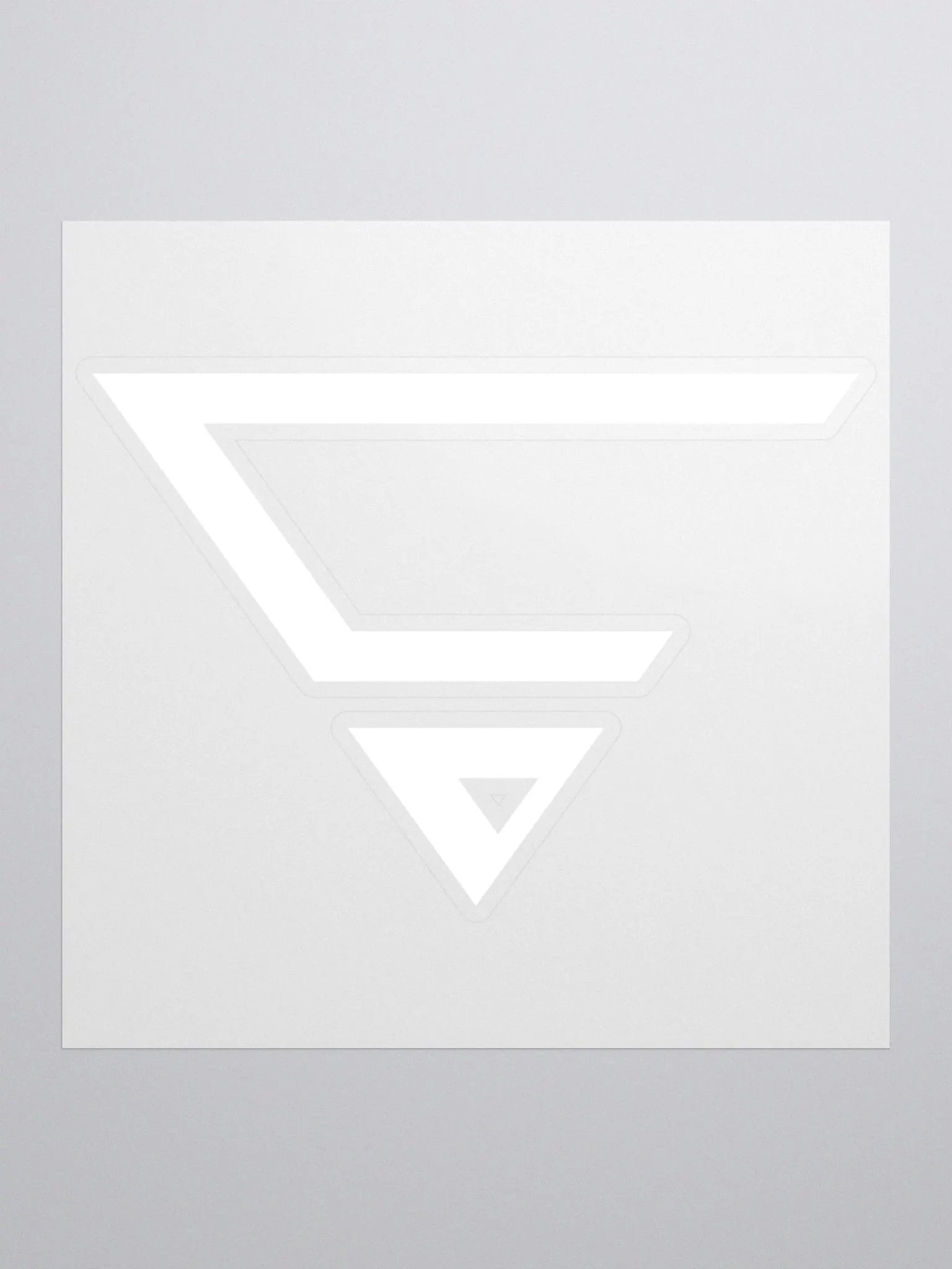 CraytoX Logo Stickers - White product image (1)