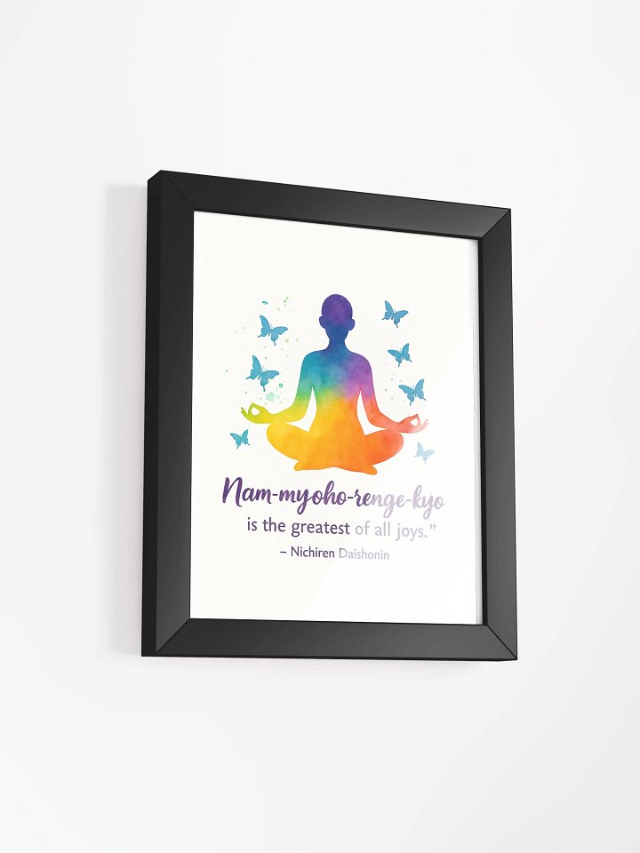 Nam-myoho-renge-kyo Joy Quote Poster product image (2)