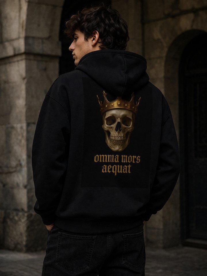 Oversized Premium Quality Skull Hoodie with Crown Design product image (2)