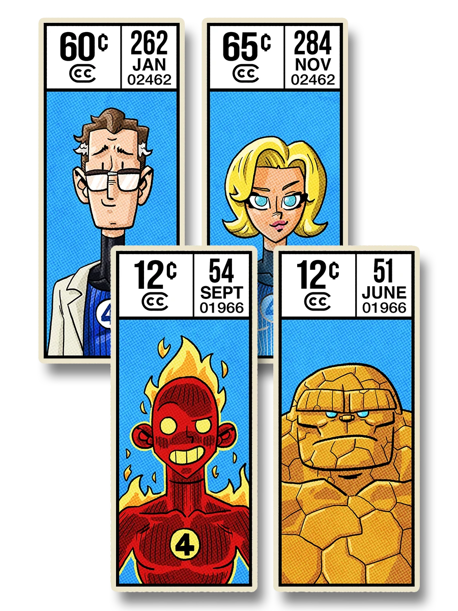 Fantastic Four Sticker Pack product image (1)