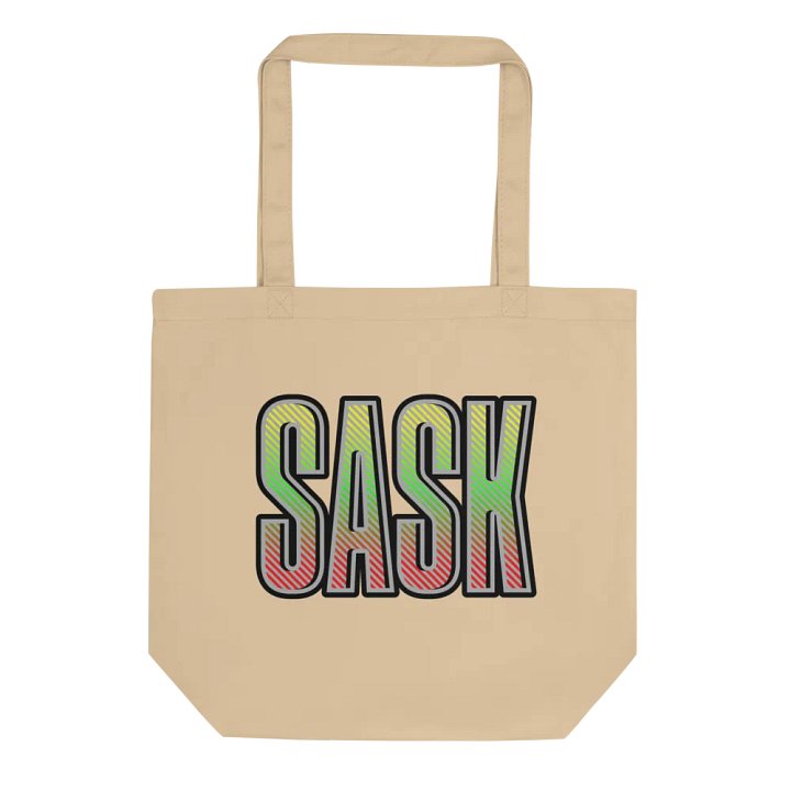 Sask Saskatoon Saskatchewan Vibrant Striped Tote Bag product image (1)
