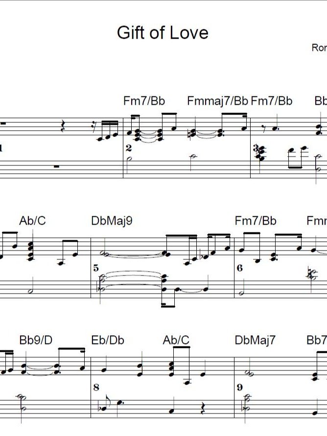 Gift of Love - ModJazz - Piano sheet music product image (1)