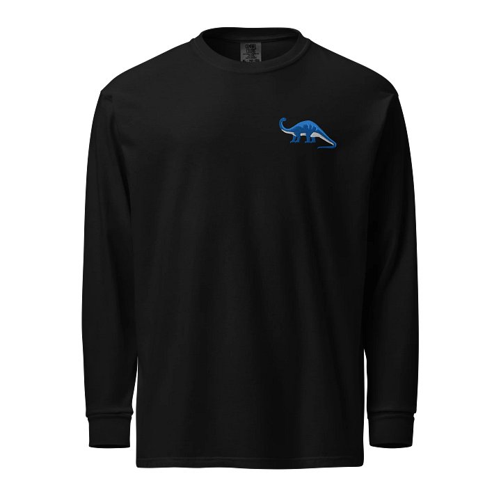 Brontosaurus Embroidered Long Sleeve T Shirt product image (1)