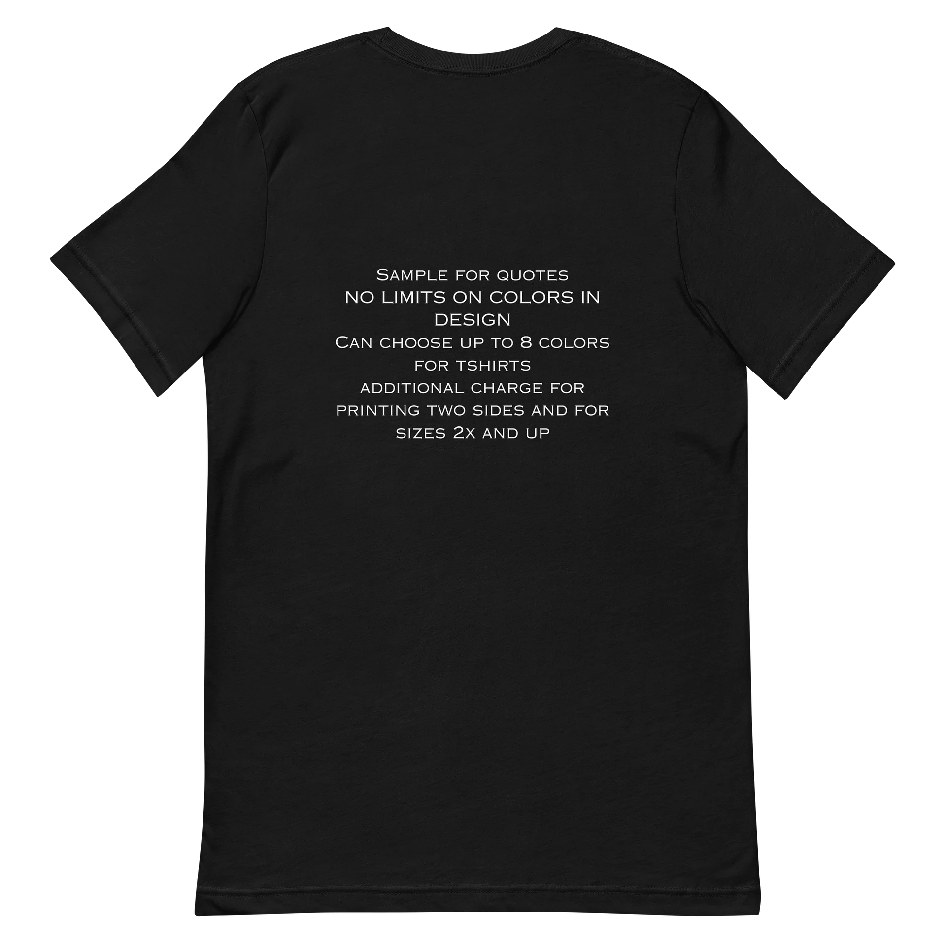Sample Tee for Non-Profit Quotes 2-sided product image (6)