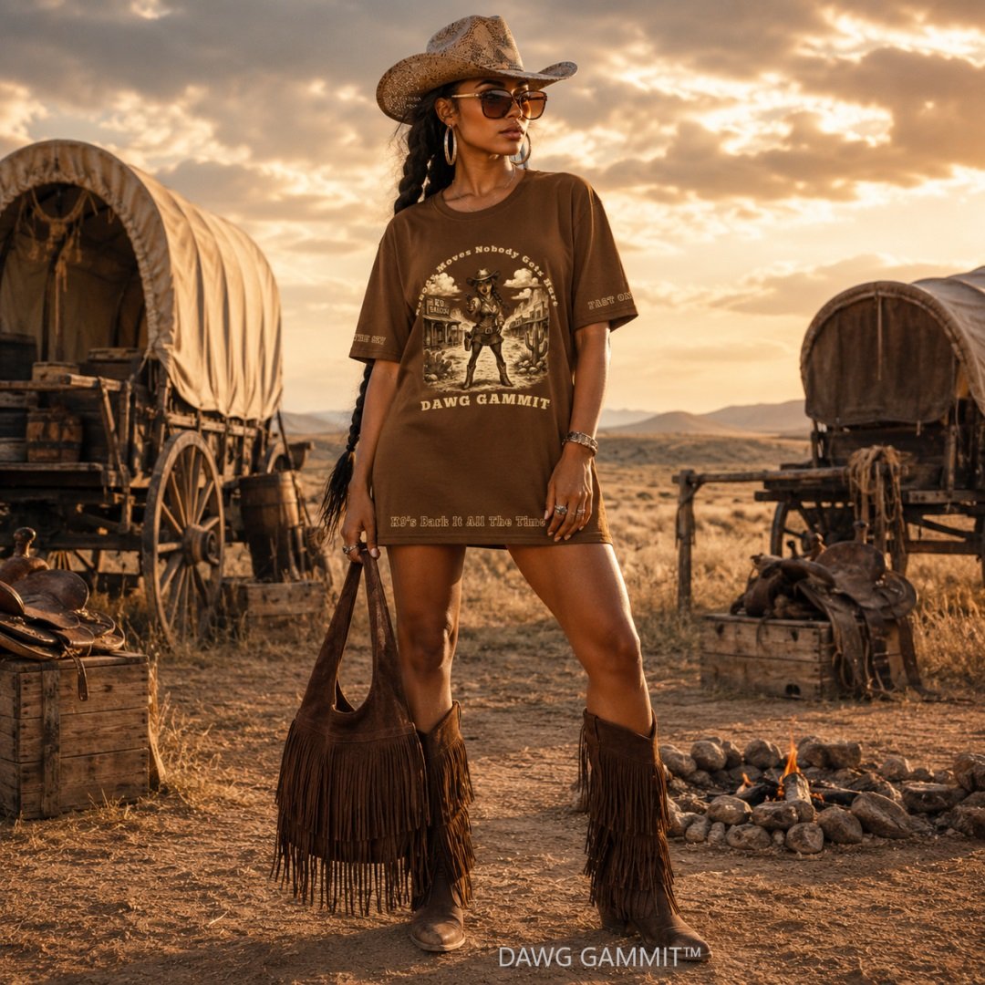 DAWG GAMMIT™ Doberman Brown T-shirt Dress product image (2)