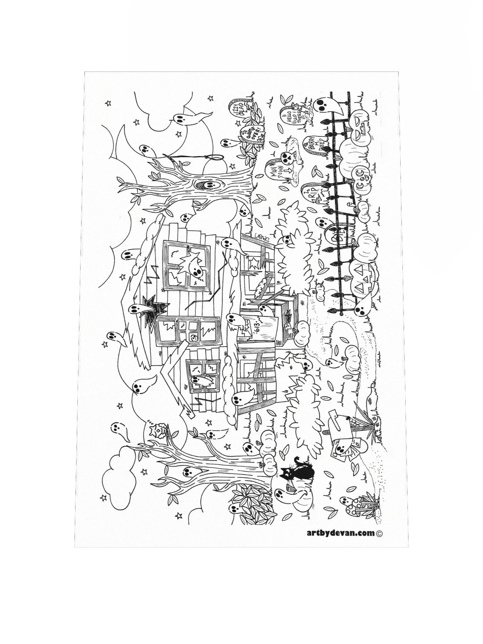 Color Your Own Art: 33 Ghosts product image (1)