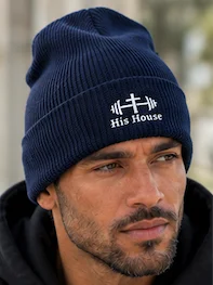 His House Ribbed Knit Beanie by His House