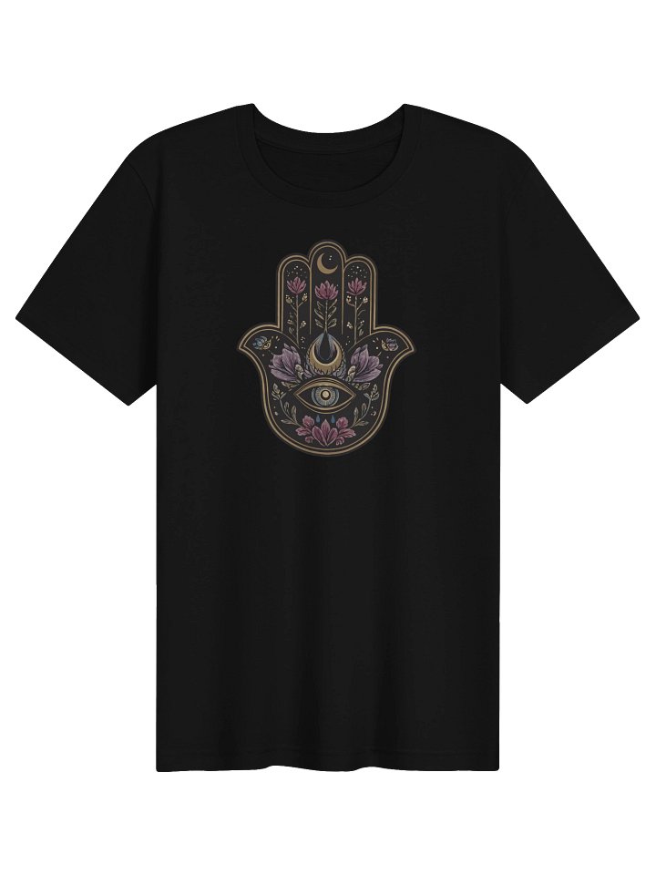 Hamsa Hand of Protection – Mystical Floral Evil Eye Design product image (1)
