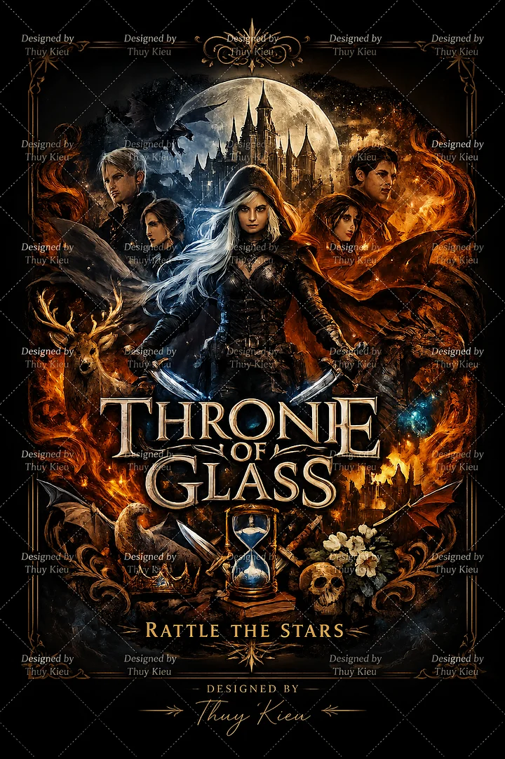 Throne of Glass Inspired Fantasy T-Shirt Design – Digital Download product image (1)