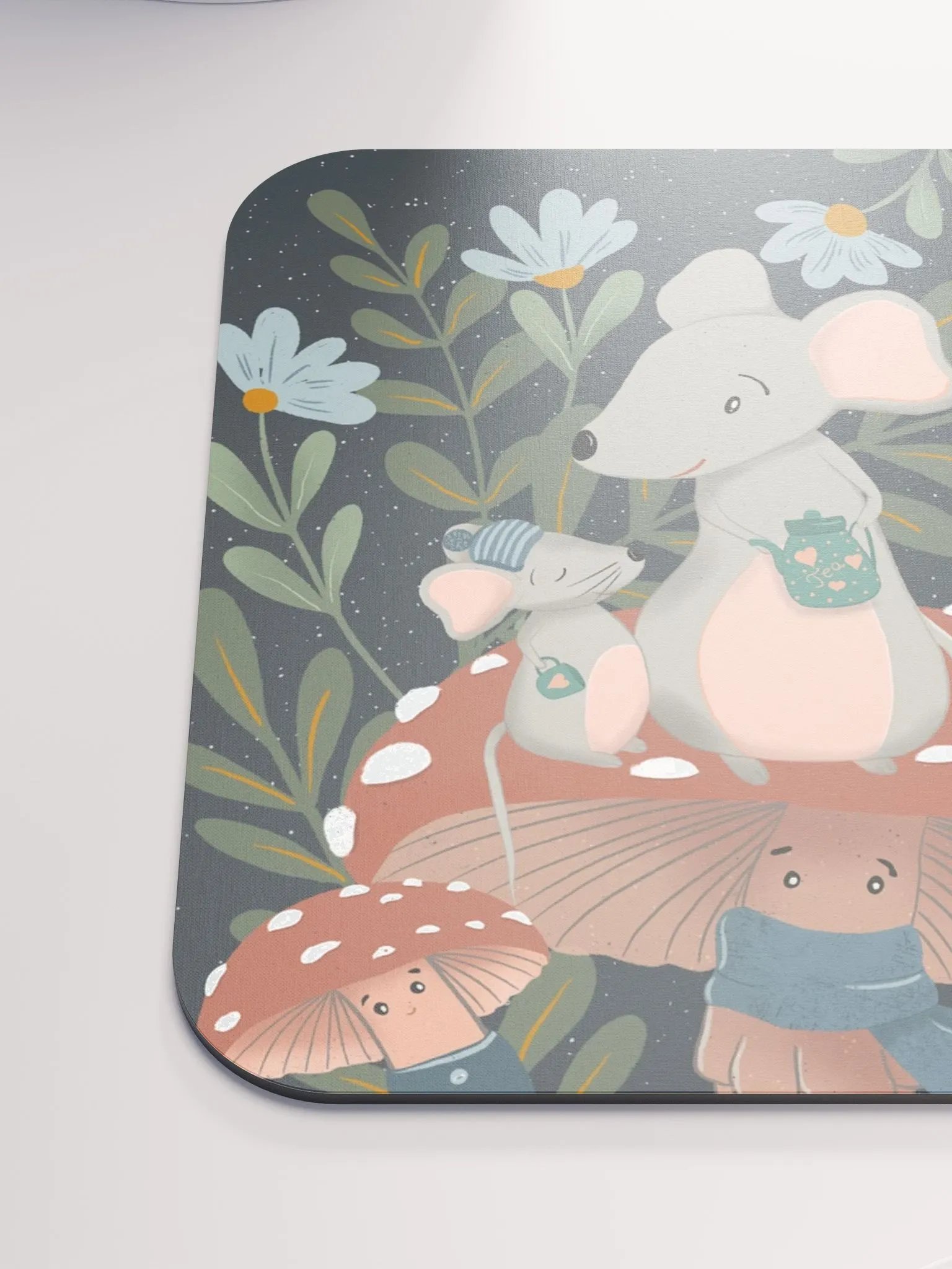 Moonlit Forest Love Mouse Pad product image (6)