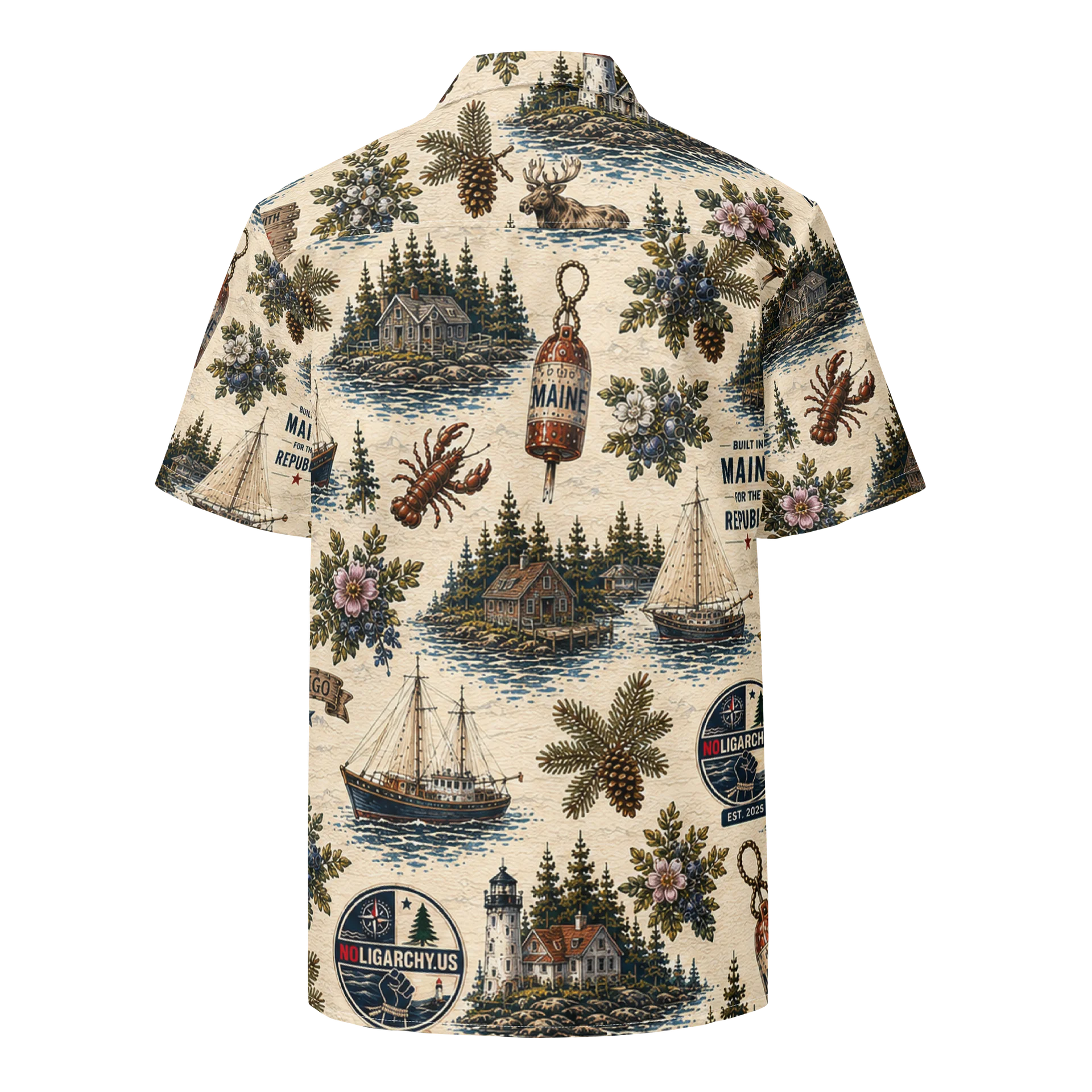 Maine Hawaiian Style Shirt product image (2)